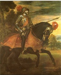 Titulo: Carlos V a caballo en Mühlberg, 1548